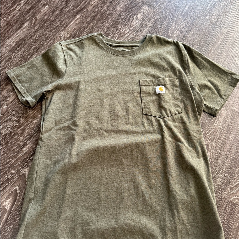 Carhartt Short Sleeve Olive Tee with Pocket